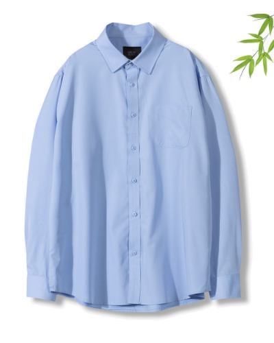 Bamboo OVERSIZED DRESS SHIRTS_SKY BLUE
